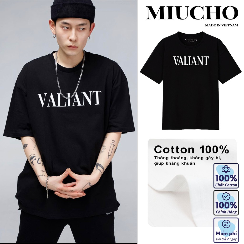 Áo phông nữ form rộng tay lỡ unisex đẹp, áo thun nữ form rộng tay lỡ unisex cotton hàn quốc AT089 Miucho basic tee
