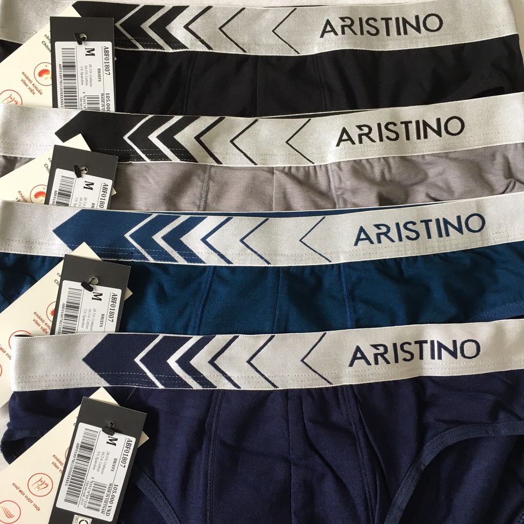 Quần Lót Nam Tam Giác Sịp Nam ARISTINO ABF01807 Quần Xì Briefs Chất Cotton Mềm Mại Thoáng Mát Thấm Hút Mồ Hôi