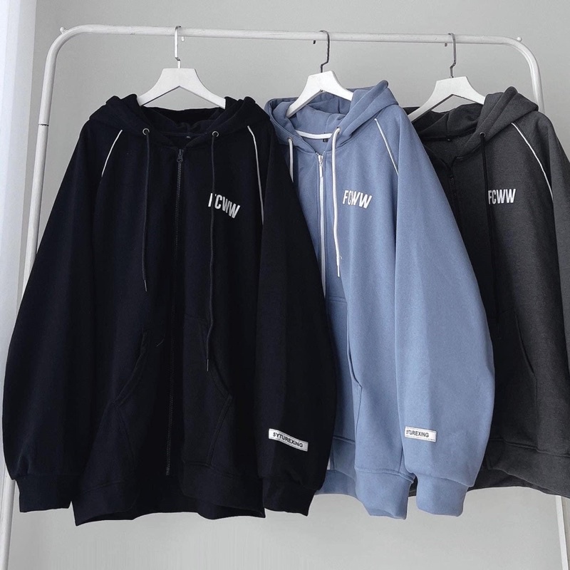 [sẵn] Áo Khoác Nỉ Form Rộng Ulzzang FCVV - pqk boutique