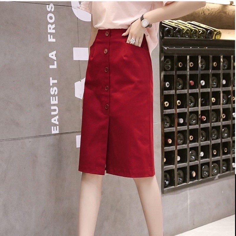 Chân váy Kaki nữ dáng dài