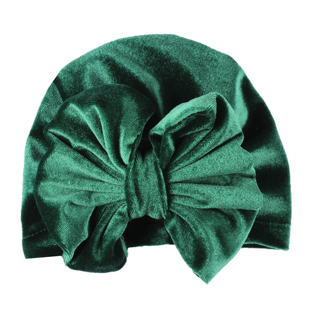 Nón trùm đầu gắn nơ dễ thương cho bé sơ sinh