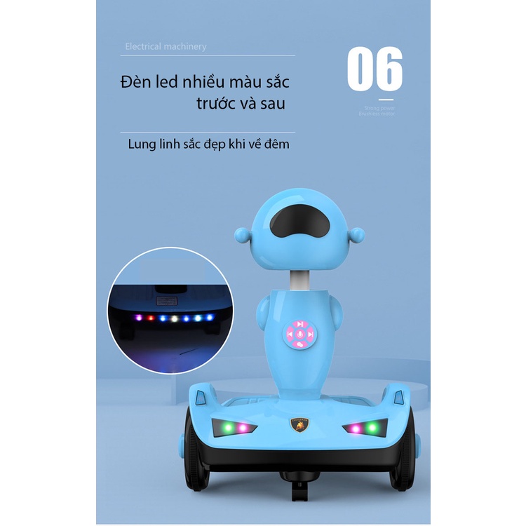Xe điện tự lái ⚡ Xe điện điều khiển từ xa cho bé 2-10 tuổi Udary LL-G2 có nhạc và đèn vui nhộn