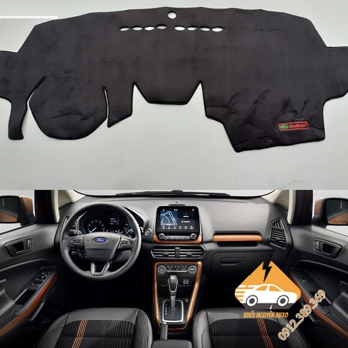 Thảm Taplo EcoSport 2014, 2015, 2016, 2017 Chống Trượt 3 Lớp CHẤT LIỆU NHUNG MỊN Loại 1