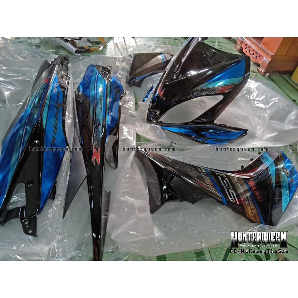 Tem xe Exciter 2009 đẹp - Tem Spark Z, Chất liệu crom - Kéo qua để xem thêm mẫu tem - Tùy chỉnh theo yêu cầu