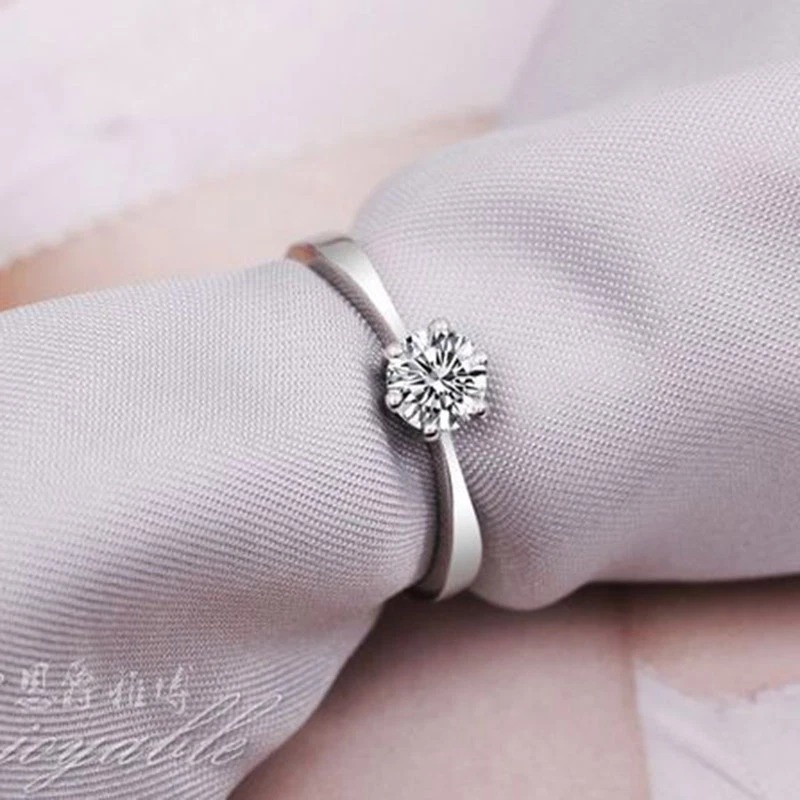 Nhẫn Đôi Bạc - Trái Tim Thuần Khiết Đang Yêu - BẠC HIỂU MINH NC639