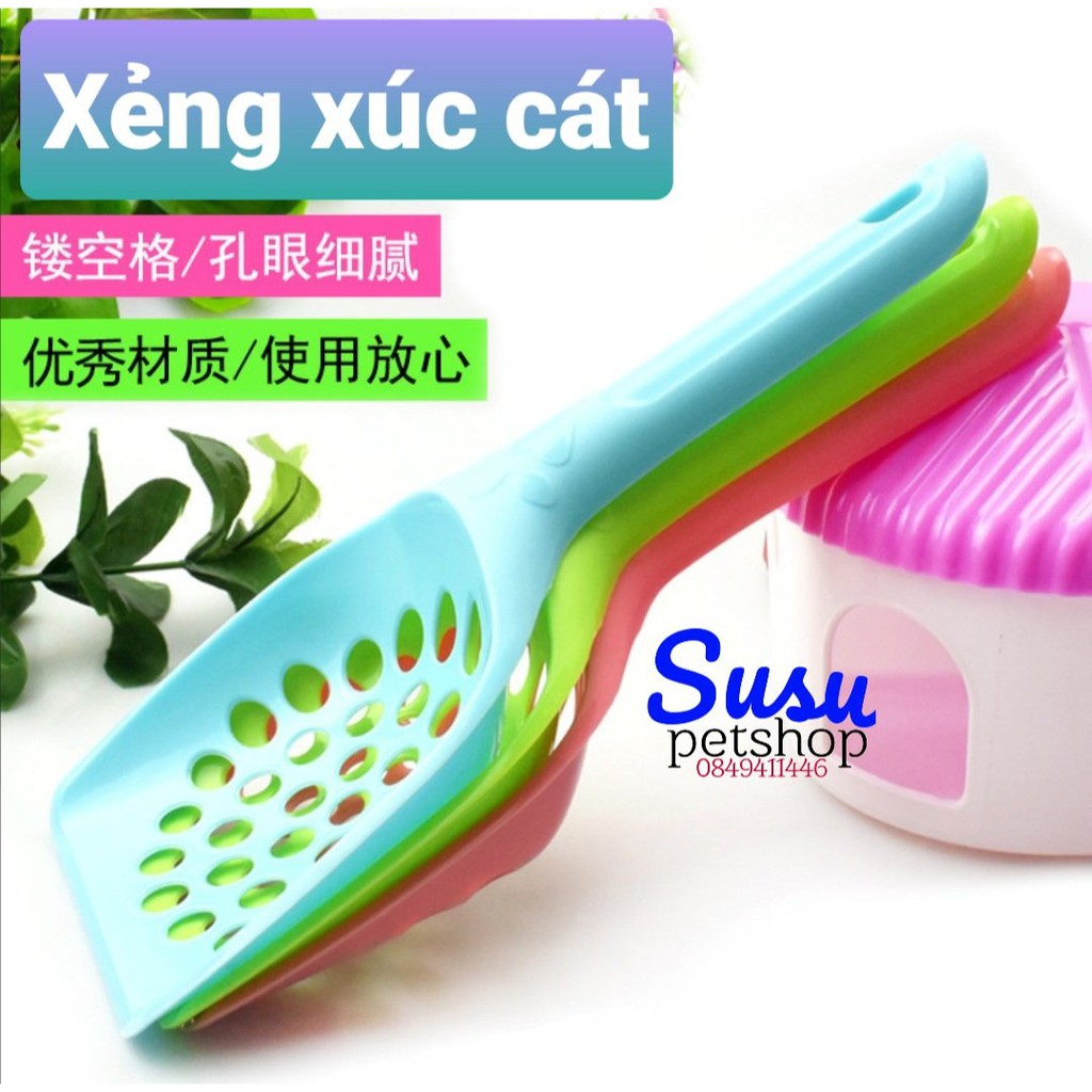 Xẻng xúc cát vệ sinh mèo hình mèo