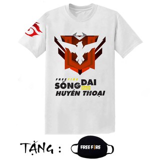 [Tặng Bịt Mặt ]Áo thun Free Fire Rank HT đẹp siêu ngầu giá rẻ nhất