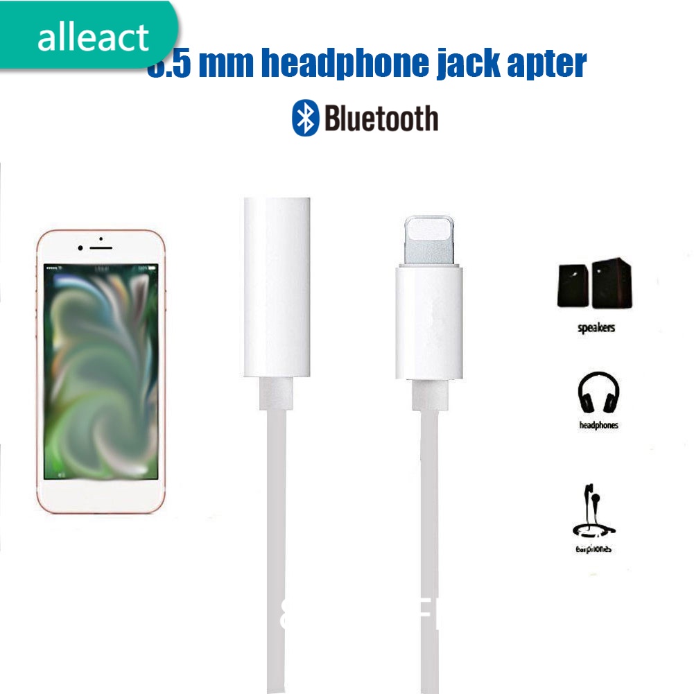 AL 100% cho iPhone Lightning sang 3.5mm Jack tai nghe Cáp âm thanh Đầu nối Bộ điều hợp Jack tai nghe