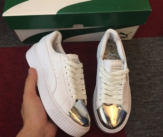 [ Ảnh Thật ] Giày Puma Bạc Nữ Siêu Đẹp
