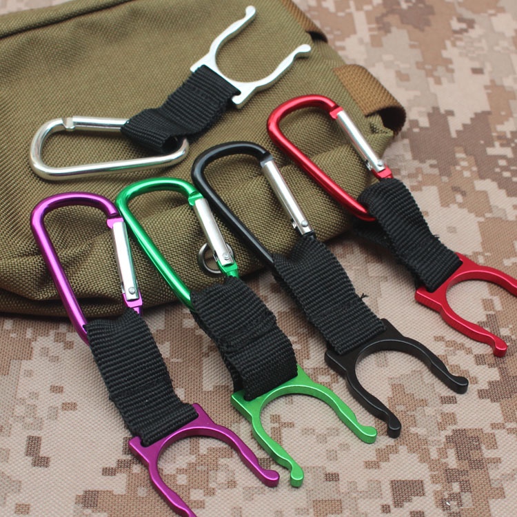 Móc Khóa Bình Nước Bằng Nhôm Nhiều Màu Sắc Đa Năng Tiện Dụng Mang Theo Du Lịch / Cắm Trại