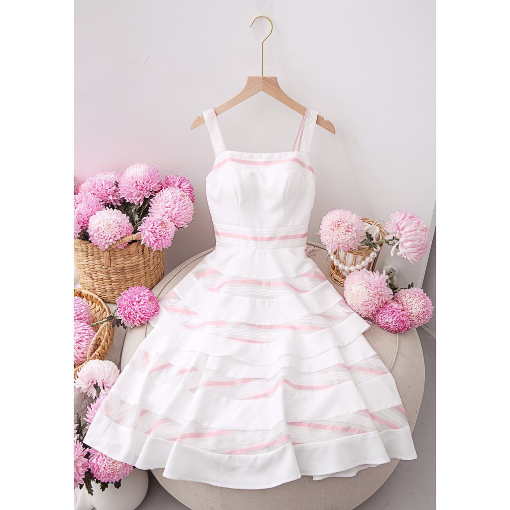 SÒ VINTAGE - FAY Đầm hai dây nhiều tầng | BigBuy360 - bigbuy360.vn