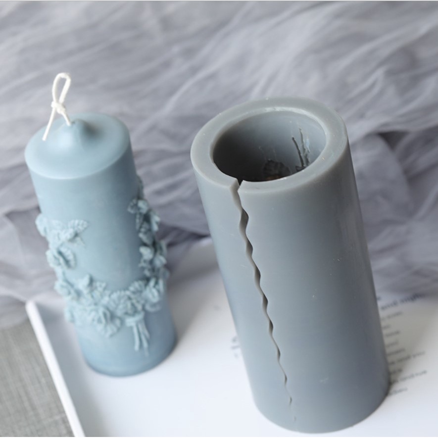 Khuôn Nến - Khuôn Silicone Hình Điêu Khắc Hoa Nổi - Khuôn Làm Nến Thơm Nghệ Thuật, Nến Handmade