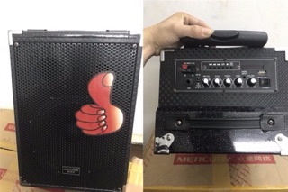 Loa karaoke blutooth Q8 nhỏ mà có võ