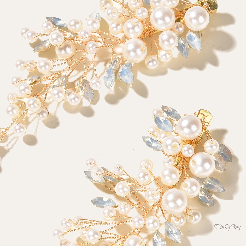 GETNOIVAS Lược Cài Tóc Hình Kim Cương Pha Lê Bền Và Cổ Điển Cho Cô Dâu