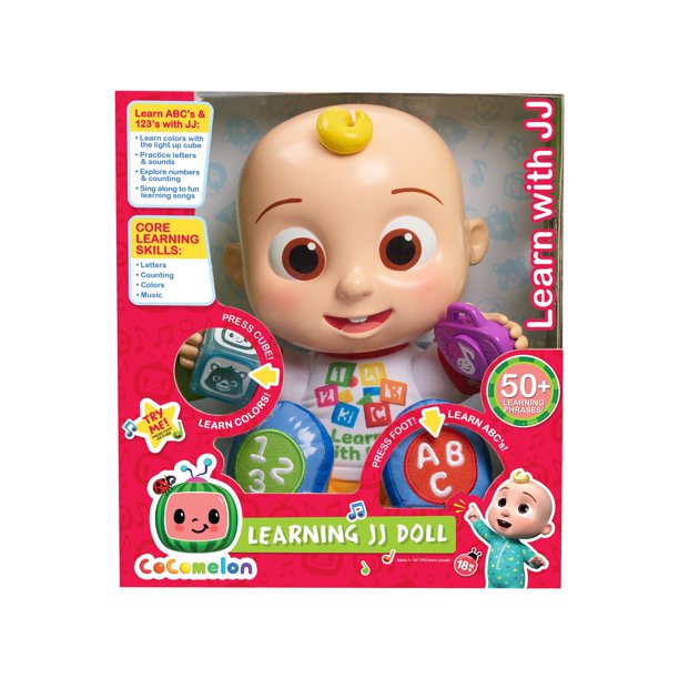 [ Hàng Mỹ ] Đồ chơi búp bê JJ Learning Doll có nhạc giúp bé học tiếng anh hiệu quả
