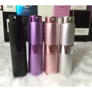 Chai Chiết Nước Hoa Vỏ Nhôm 15ml_2 Lớp  Dạng Xoáy