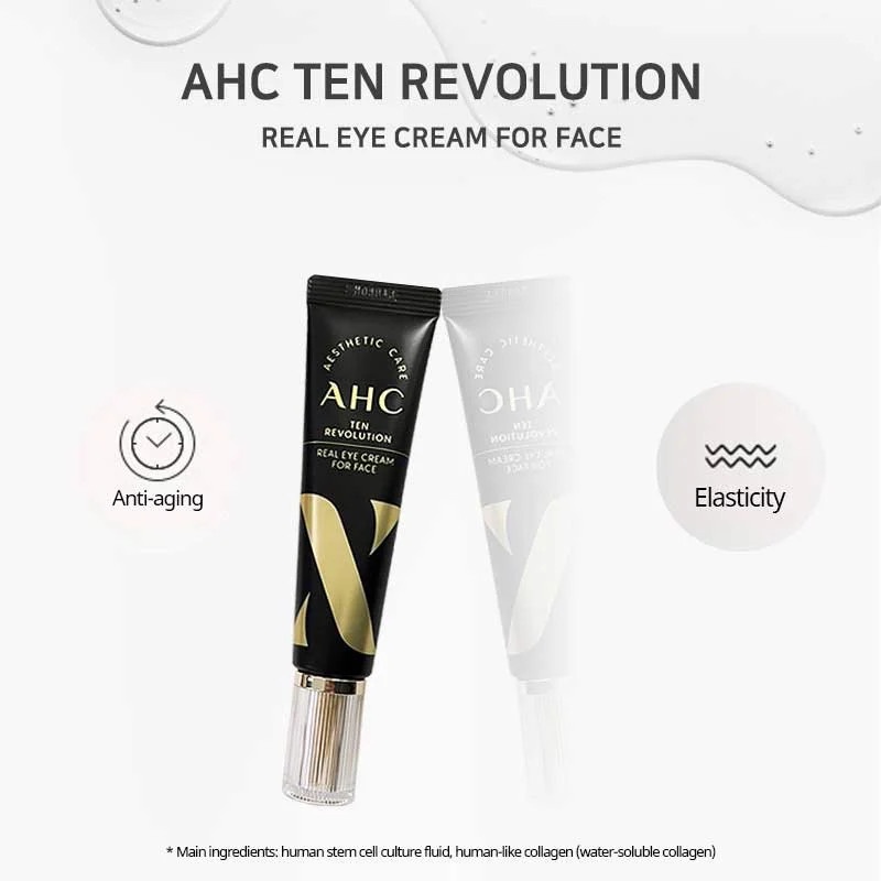 [Mẫu mới 2022] Kem Mắt AHC Ageless Real Eye Cream For Face 12ml &amp;30ml Hàn Quốc.