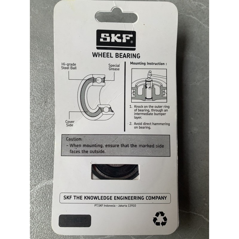 Bạc đạn bánh trước sau satria fi raider fi SKF 6301