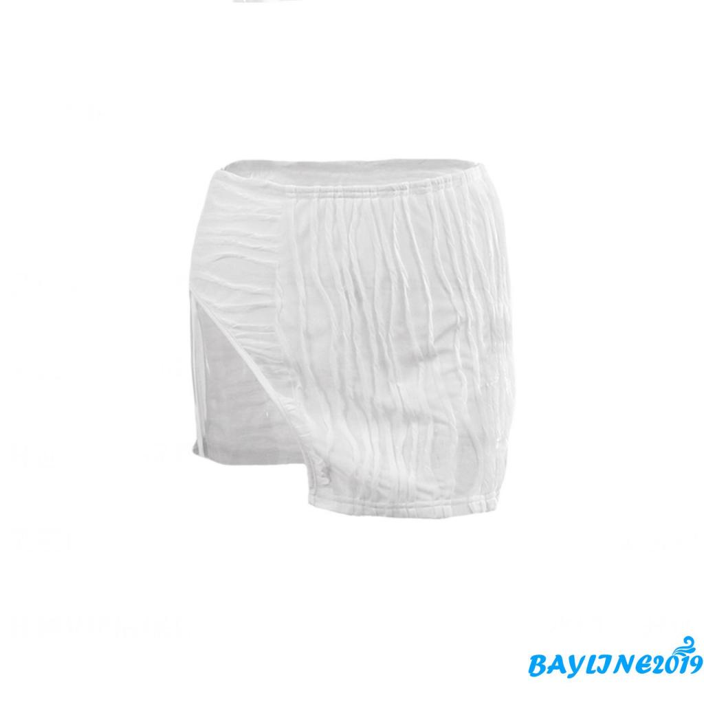 Set Đồ Mùa Hè 2 Món Gồm Áo Không Tay Hở Lưng Màu Trắng + Chân Váy Xếp Ly Lệch Tà Cho Nữ