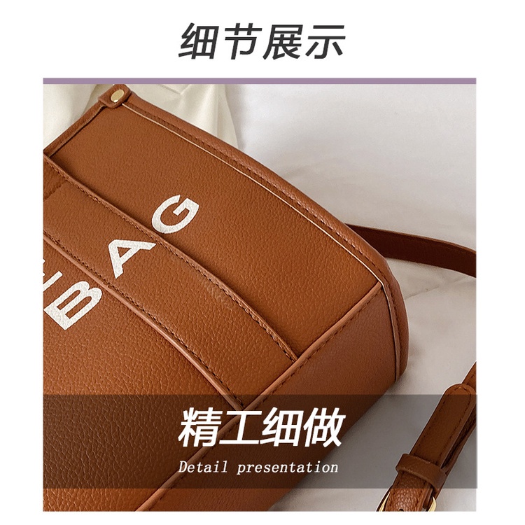 Túi xách JASMIN NOIR da PU nắp gập đơn giản thời trang dành cho nữ