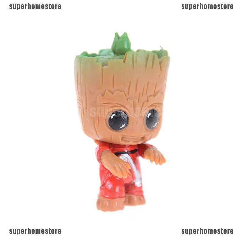 Set 4 mô hình đồ chơi nhân vật Baby Groot trong phim Guardians of the Galaxy