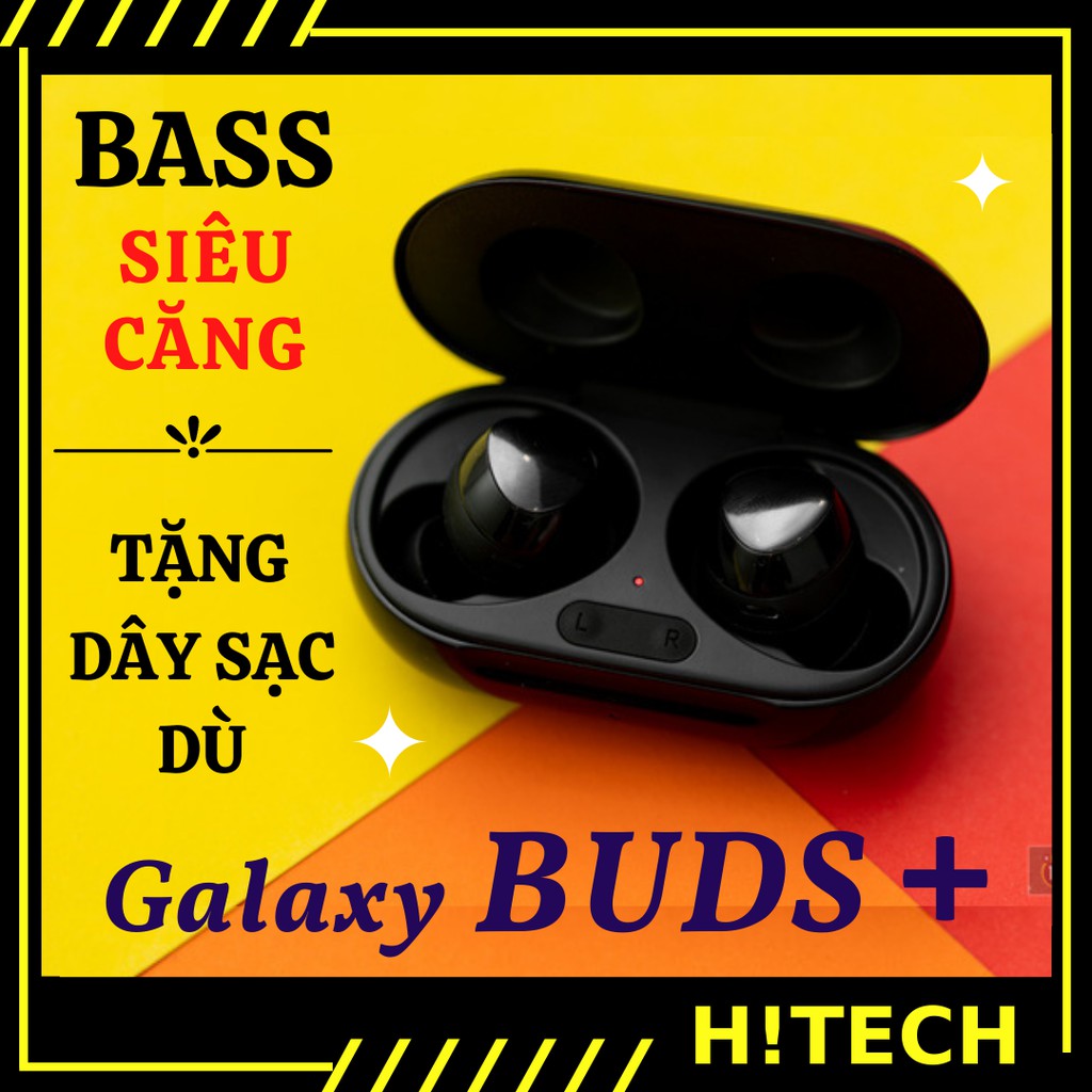 Tai nghe không dây Buds Plus [ Hitech.net ] Tai nghe bluetooth không dây có míc, cảm ứng chạm có sạc không dây