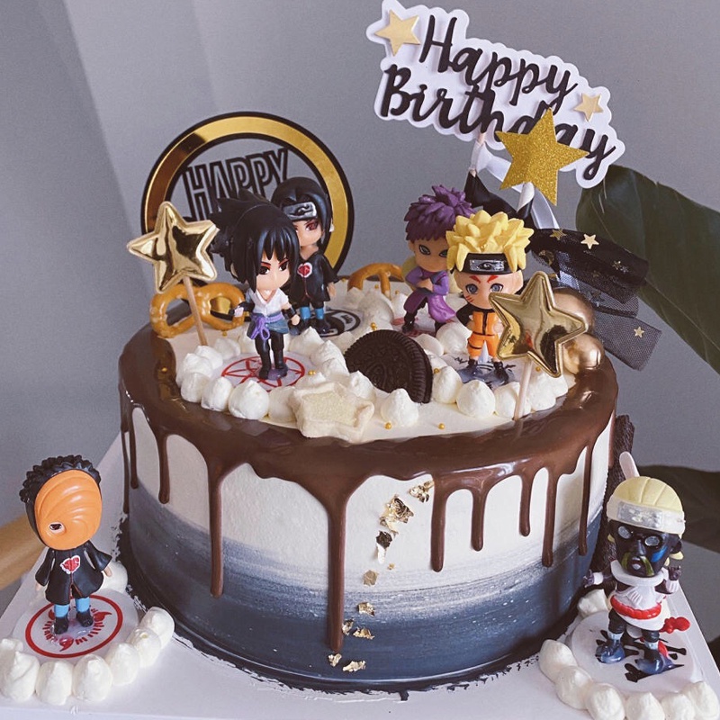 Set 12 Mô Hình Nhân Vật Phim Hoạt Hình Naruto Bằng Pvc