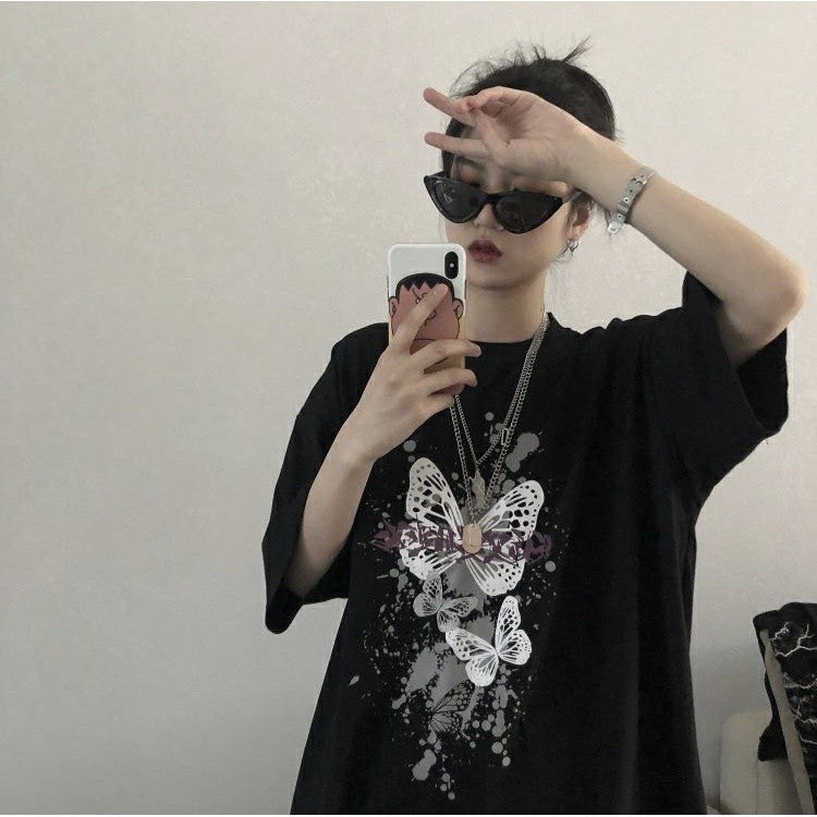 Áo thun tay lỡ form rộng NEKOSG, áo phông form rộng Unisex ATL198