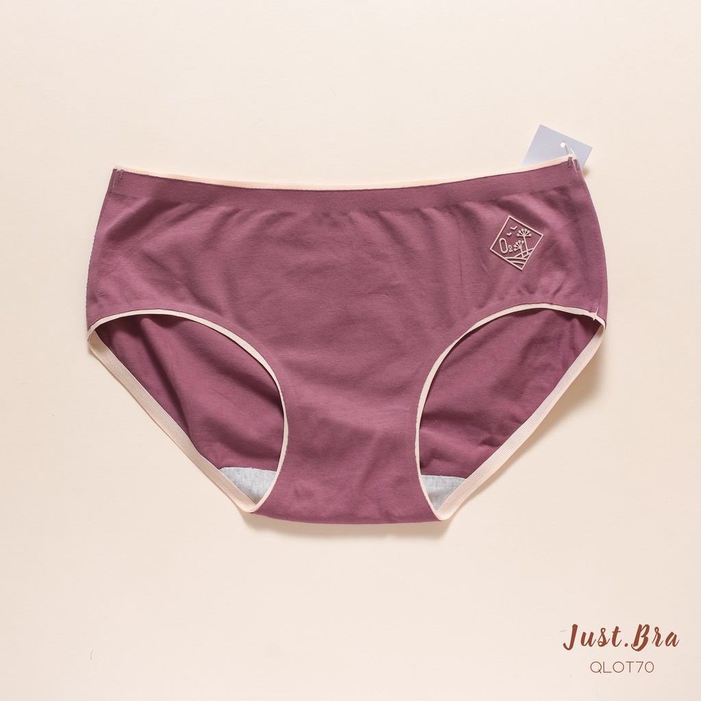 Quần lót nữ Just Bra chất liệu cotton mềm mại thoáng khí, thiết kế không viền QLOT70