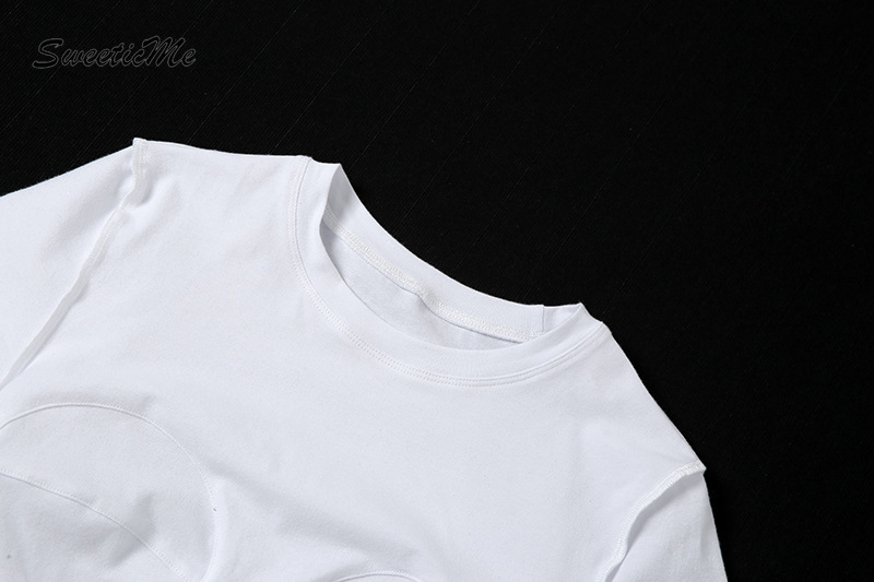 Áo Thun Tay Ngắn Màu Sắc Đơn Giản Cho Nữ