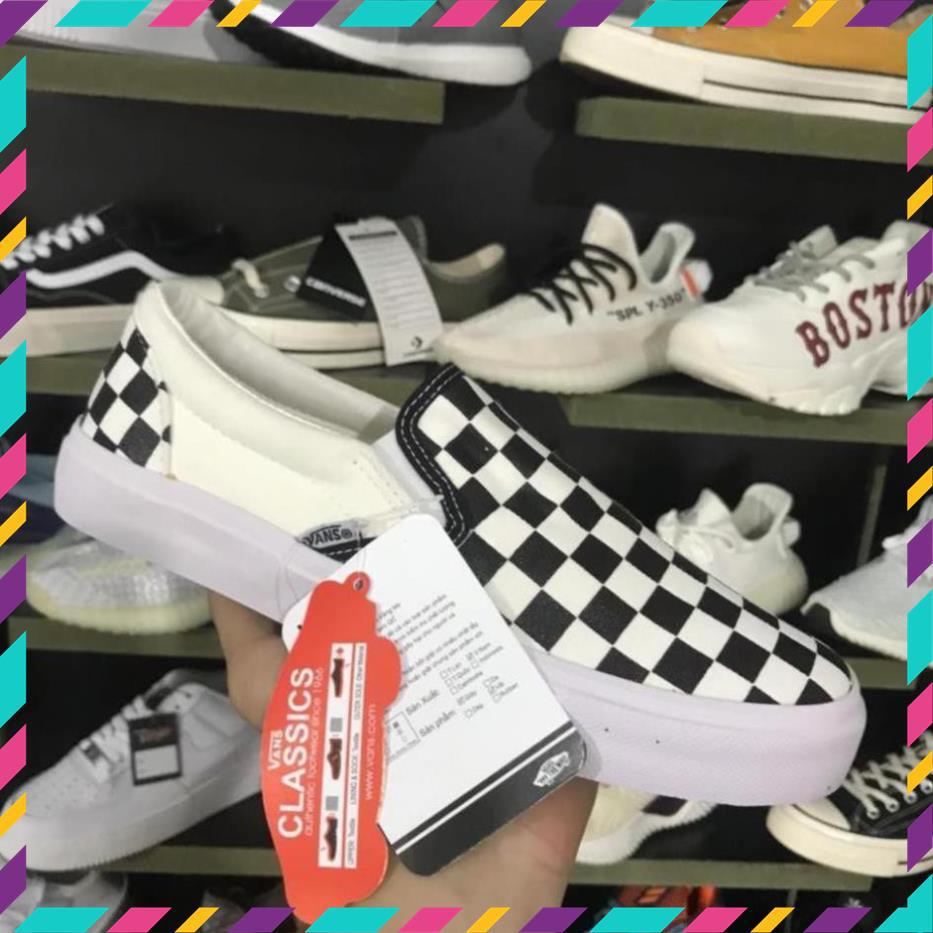 Giày thể thao sneaker lười caro VNXk HỖ TRỢ ĐỔI TRẢ TRONG 15 NGÀY !
