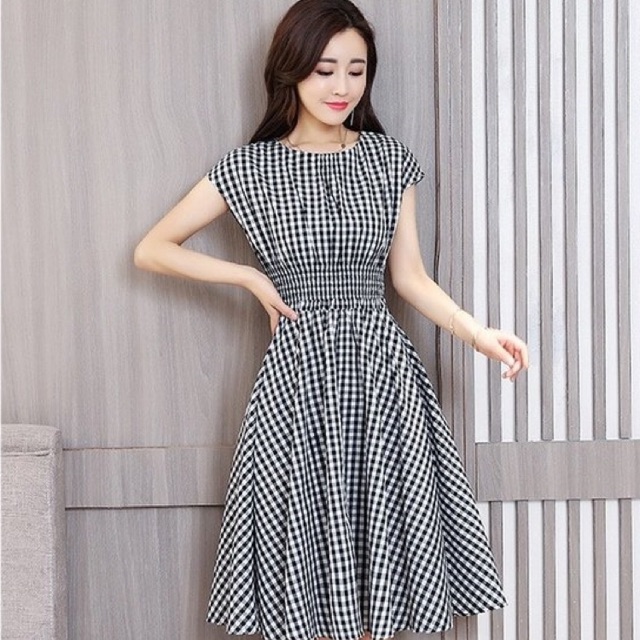 400 Váy kẻ caro( hình ảnh chỉ mang tính chất minh hoạ live ) hàng si hàng thùng