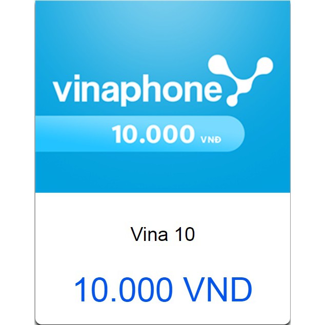 Thẻ nạp Vinaphone 10K