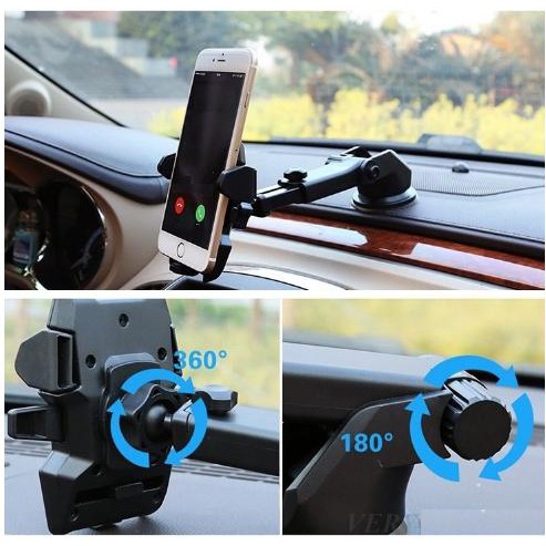 GIÁ ĐỠ ĐIỆN THOẠI XOAY 360 DÙNG TRONG XE OTO CHẮC CHẮN TIỆN LỢI HANG CHUẨN AUTH | BigBuy360 - bigbuy360.vn