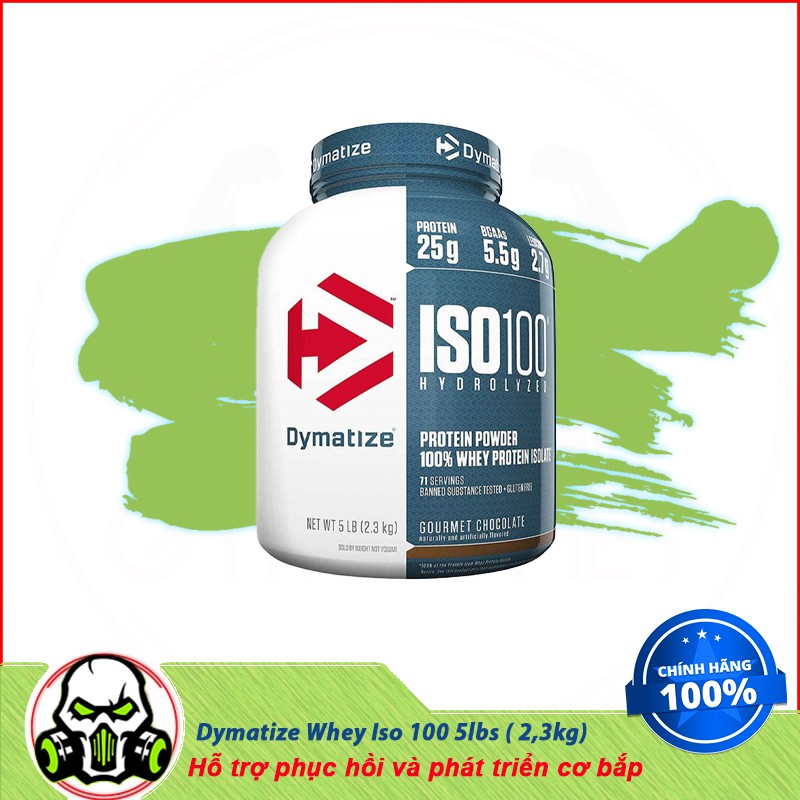 [Sale] Sữa Whey Hydrolyzed Tăng Cơ Bắp iso100 Dymatize Iso 100 5lbs (76 lần dùng )