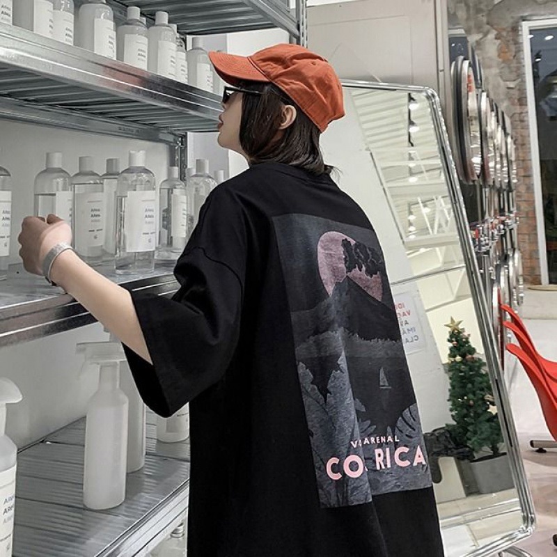 Áo thun tay lỡ COSTA RICA ❤️ Áo phông oversize form rộng unisex nam nữ - A14 - Happy Style