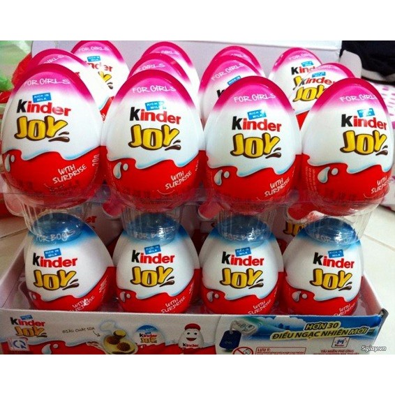 Socola hình quả trứng Kinder Joy date 9/2019