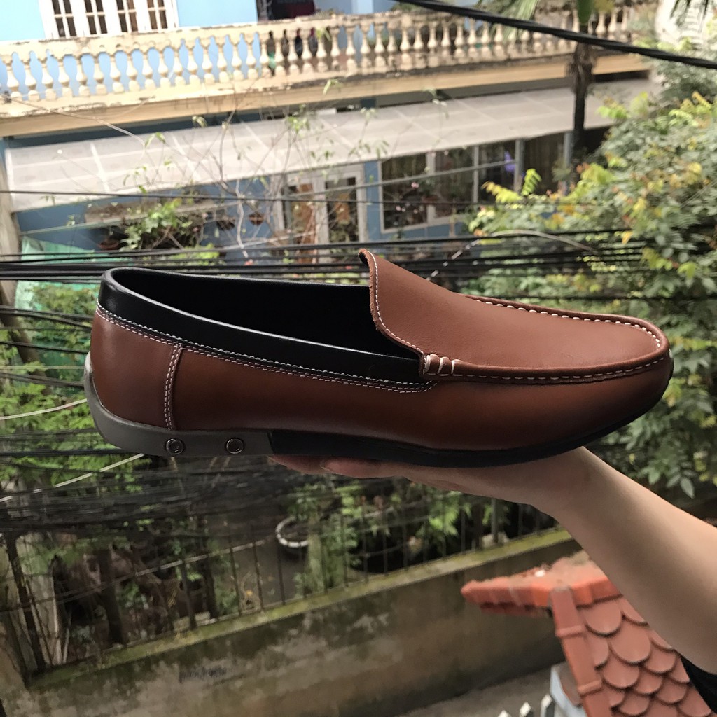 Giày tây nam giày lười nam da bò Giày công sở nam cao cấp M03B