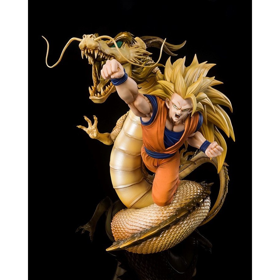 Mô hình Dragonball chính hãng - Goku ssj3 & Dragon Fist - Figurats Zero Bandai