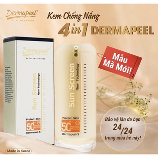 KEM CHỐNG NẮNG LÀM DỊU DA SAU LASER - LĂN KIM - PHI KIM - PEEL DA CAO CẤP DERMAPEEL+ SUN SCREEN SPF50+ - NGỪA MỤN - HQ