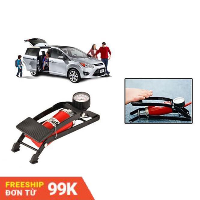 BƠM ĐẠP CHÂN MINI DÙNG CHO XE ĐẠP, XE MÁY, Ô TÔ