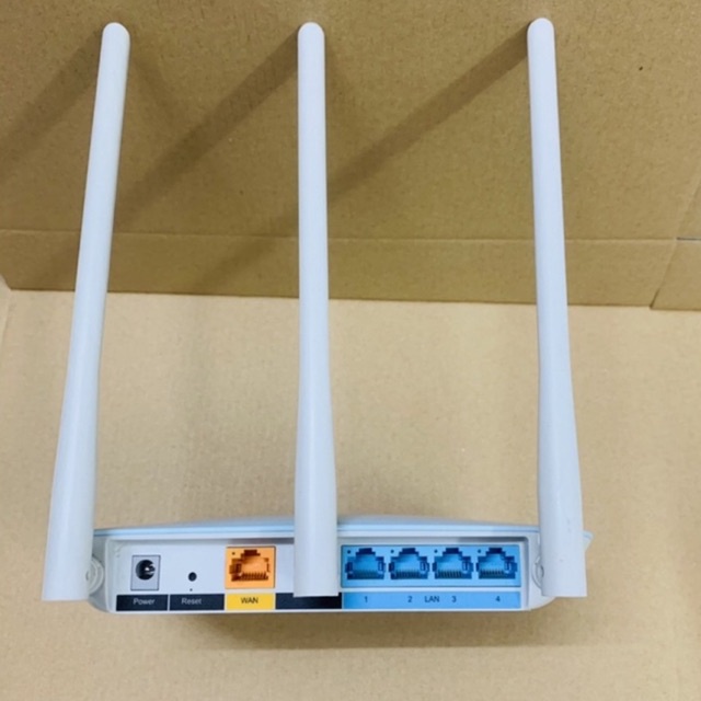 Router modem bộ phát cục phát wifi Tp link 3 Râu 450MBps Chính hãng
