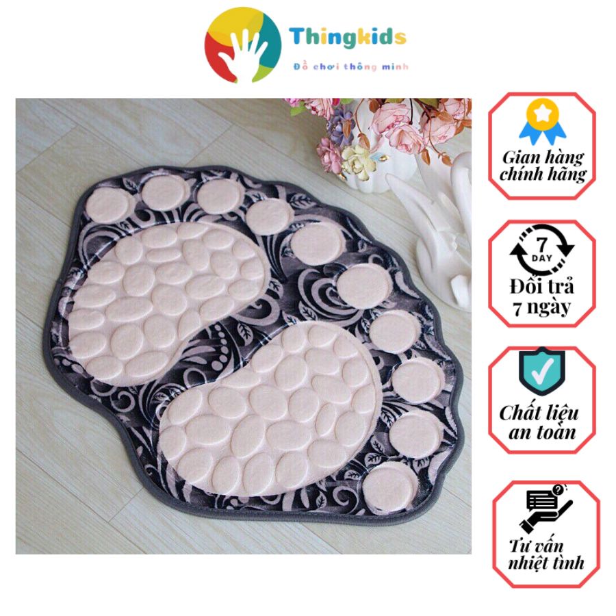 Thảm trang trí phòng, chống trơn chống thấm hình thù ngộ nghĩnh - Thingkids
