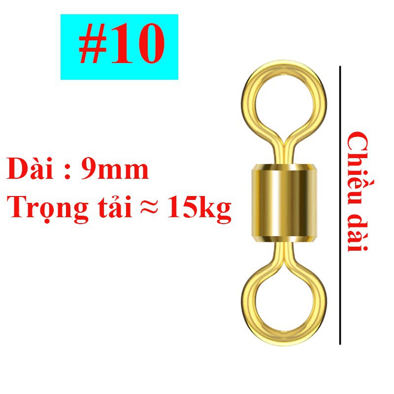 3 Vỉ Khóa Link Hình Số 8 Ma ní Buộc Trục Câu Đài Câu Đơn Chống Xoắn Cao Cấp PK38 đồ câu FISHING_HD