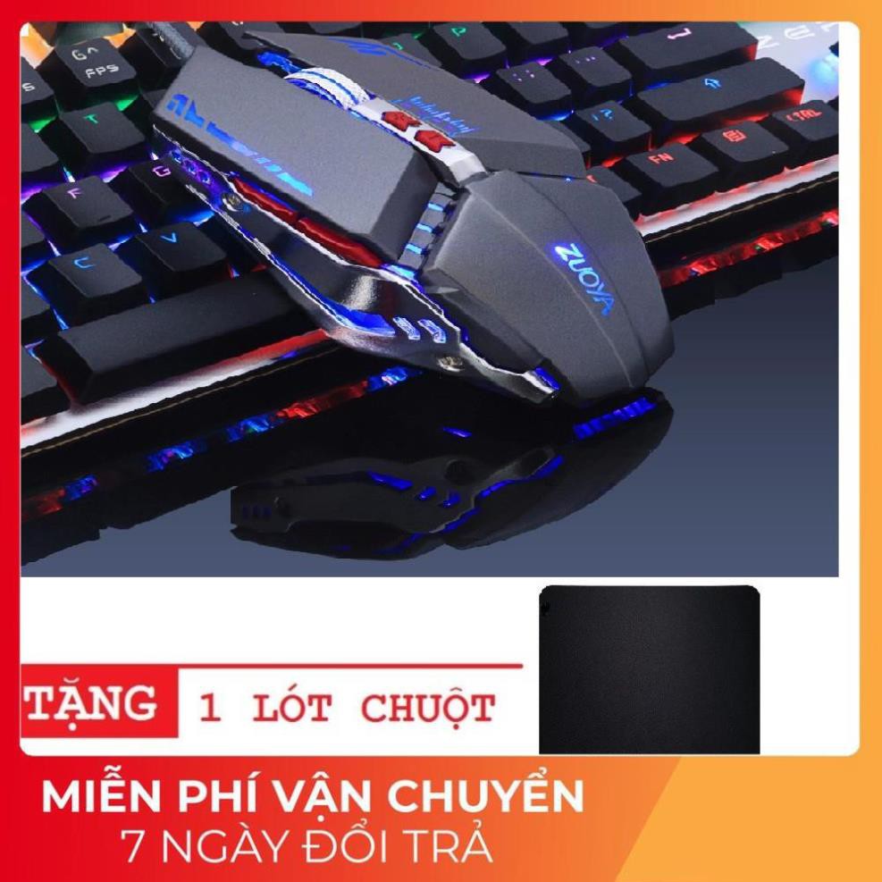 HOT- Chuột chơi game Chuột ZUOYA 8 nút Smart Macro LED quang USB tặng lót chuột -dc2595