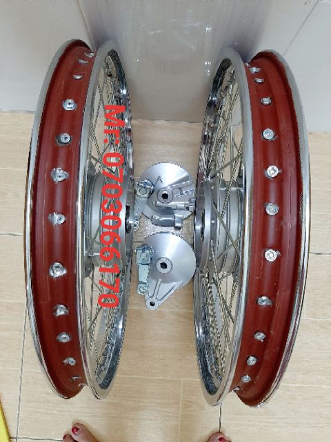 CẶP BÁNH CĂM WAVE A , WAVE, DREAM, NIỀN SẮT UNION, ĐÙM ZIN 99% KÈM 2.MÁ ĐÙM .