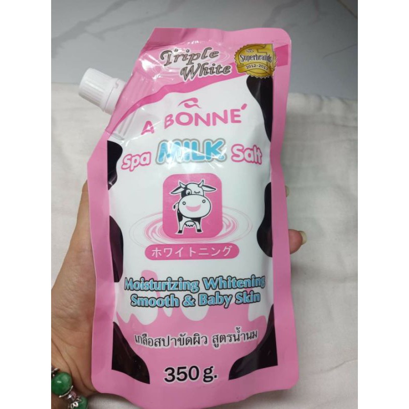 Muối Tắm Sữa Bò Tẩy Tế Bào Chết Kích Trắng A Bonne Spa Milk Salt Thái Lan