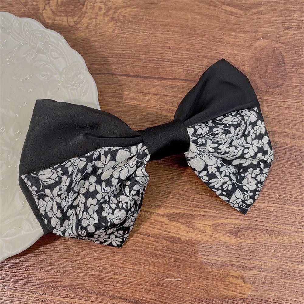 Dây Cột Tóc Ruy Băng Màu Trắng Đen Thanh Lịch Cho Nữ|Dây Buộc Tóc Phong Cách Hàn Quốc Cho Nữ