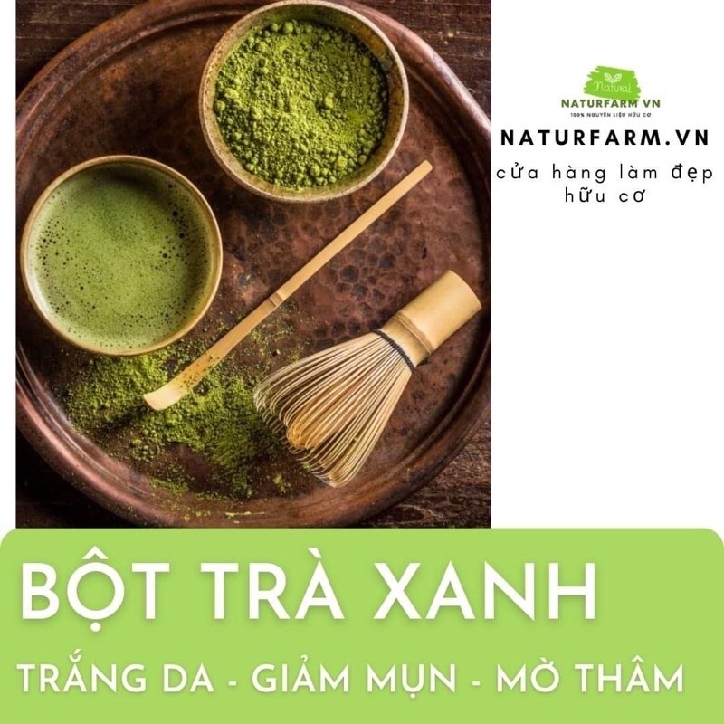 100gr bột trà xanh matcha nguyen chất oganic đắp mặt