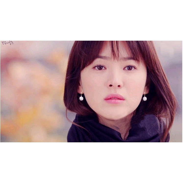 Đôi Khuyên Tai Mạ Bạc Đính Đá Thời Trang Cho Nữ